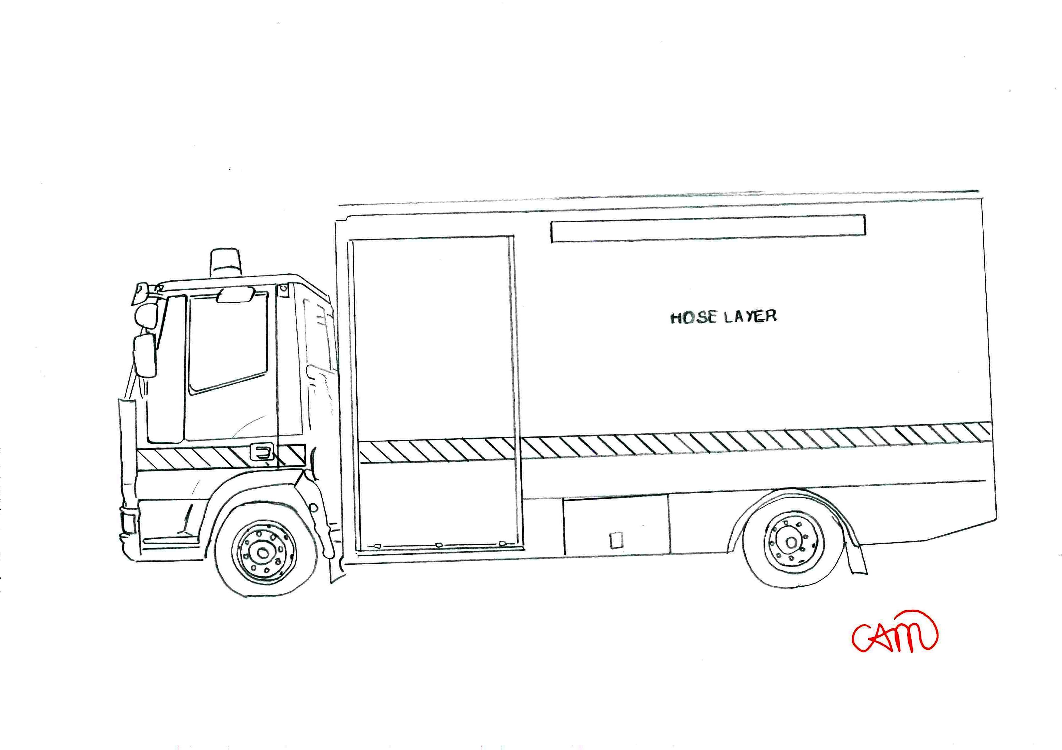emergency vehicles coloring pages - photo #49